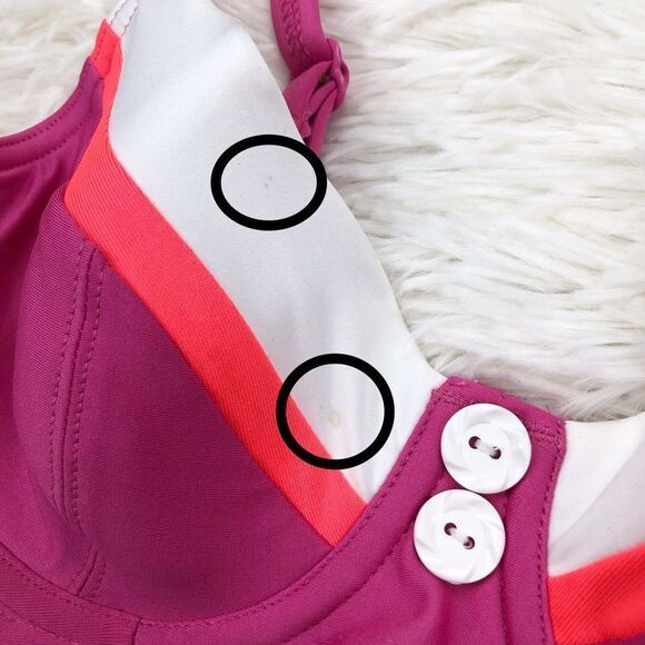 Freya Revival Sorbet Pink Rio Underwire Wide Tab Bikini Top Size 28D - Picture 3 of 7